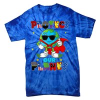 Funny Protect Our Planet Cute Earthday Teacher Tie-Dye T-Shirt