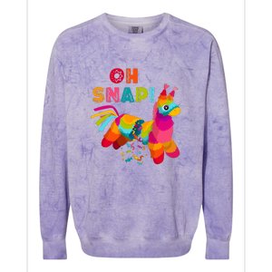 Funny Pinata OH SNAP Cinco De Mayo Mexican Party Colorblast Crewneck Sweatshirt