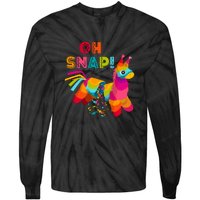 Funny Pinata OH SNAP Cinco De Mayo Mexican Party Tie-Dye Long Sleeve Shirt