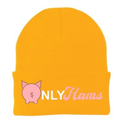 Funny Pig Only Hams Funny Pork Pig Farmer Knit Cap Winter Beanie