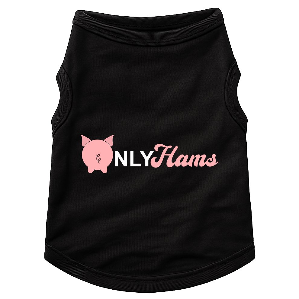 Funny Pig Only Hams Funny Pork Pig Farmer Doggie Tank