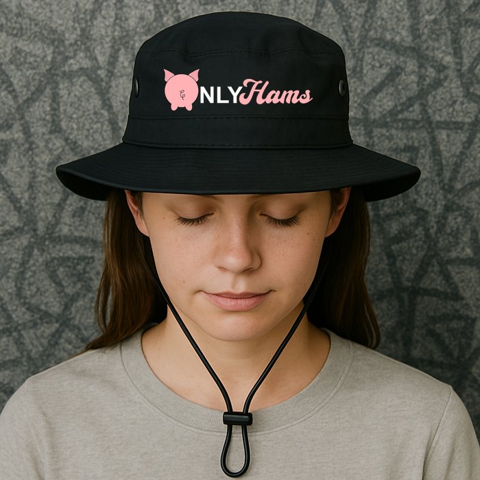Funny Pig Only Hams Funny Pork Pig Farmer Bucket Hat