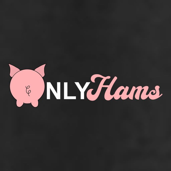 Funny Pig Only Hams Funny Pork Pig Farmer Golf Towel