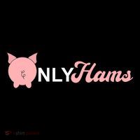 Funny Pig Only Hams Funny Pork Pig Farmer Womens T-Shirt