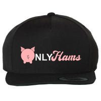 Funny Pig Only Hams Funny Pork Pig Farmer Wool Snapback Cap