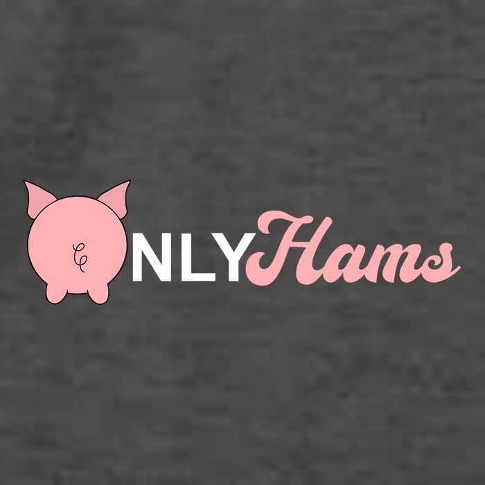 Funny Pig Only Hams Funny Pork Pig Farmer Vector Backpack