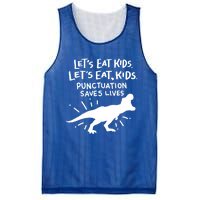 Funny Punctuation Of English Lets Eat Kids Grammar Gift Mesh Reversible Basketball Jersey Tank