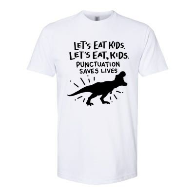 Funny Punctuation Of English Lets Eat Kids Grammar Gift Softstyle CVC T-Shirt