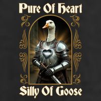 Funny Pure Of Heart Silly Of Goose Sir Goose In Knight Armor Cool Comfort Performance Bucket Hat