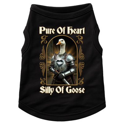 Funny Pure Of Heart Silly Of Goose Sir Goose In Knight Armor Doggie Tank