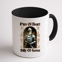 Funny Pure Of Heart Silly Of Goose Sir Goose In Knight Armor Mug