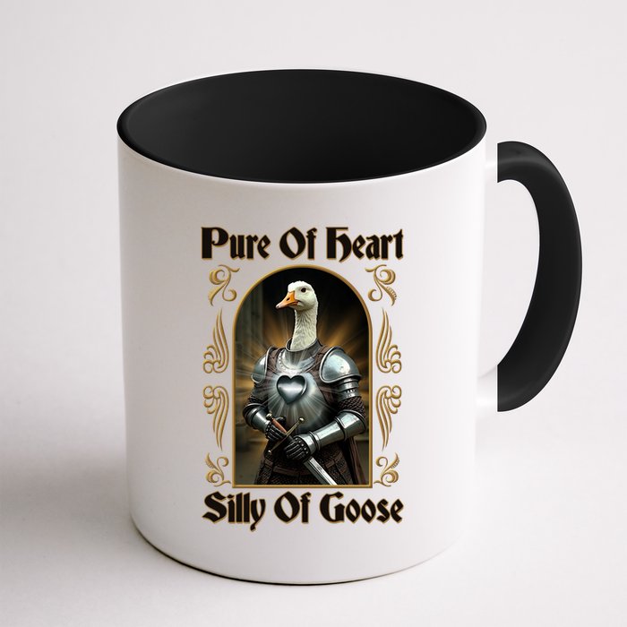 Funny Pure Of Heart Silly Of Goose Sir Goose In Knight Armor Mug