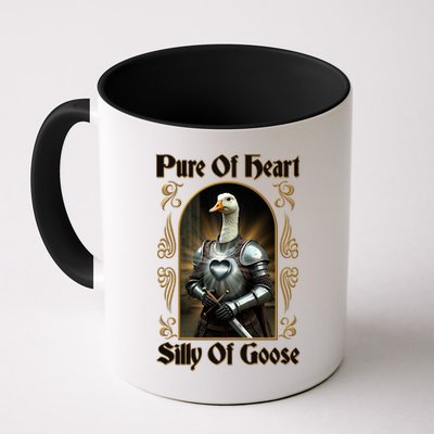 Funny Pure Of Heart Silly Of Goose Sir Goose In Knight Armor Mug