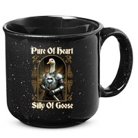 Funny Pure Of Heart Silly Of Goose Sir Goose In Knight Armor 15oz Campfire Ceramic Mug