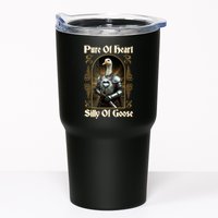 Funny Pure Of Heart Silly Of Goose Sir Goose In Knight Armor Tumbler