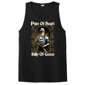 Funny Pure Of Heart Silly Of Goose Sir Goose In Knight Armor PosiCharge Competitor Tank