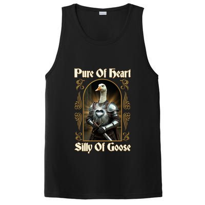 Funny Pure Of Heart Silly Of Goose Sir Goose In Knight Armor PosiCharge Competitor Tank