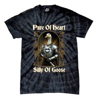 Funny Pure Of Heart Silly Of Goose Sir Goose In Knight Armor Tie-Dye T-Shirt