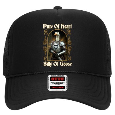 Funny Pure Of Heart Silly Of Goose Sir Goose In Knight Armor Trucker Hat