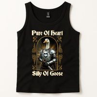 Funny Pure Of Heart Silly Of Goose Sir Goose In Knight Armor Tank Top