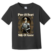 Funny Pure Of Heart Silly Of Goose Sir Goose In Knight Armor Toddler T-Shirt