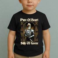 Funny Pure Of Heart Silly Of Goose Sir Goose In Knight Armor Toddler T-Shirt