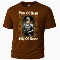 Funny Pure Of Heart Silly Of Goose Sir Goose In Knight Armor Performance Shirt