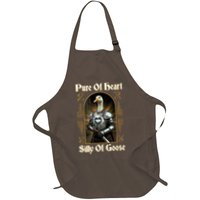 Funny Pure Of Heart Silly Of Goose Sir Goose In Knight Armor Apron