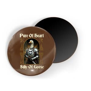 Funny Pure Of Heart Silly Of Goose Sir Goose In Knight Armor Magnet