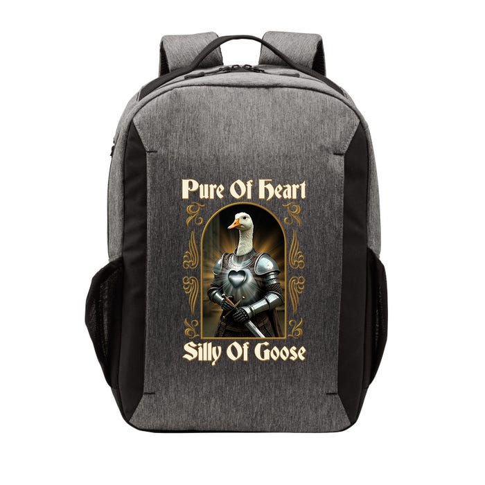 Funny Pure Of Heart Silly Of Goose Sir Goose In Knight Armor Vector Backpack