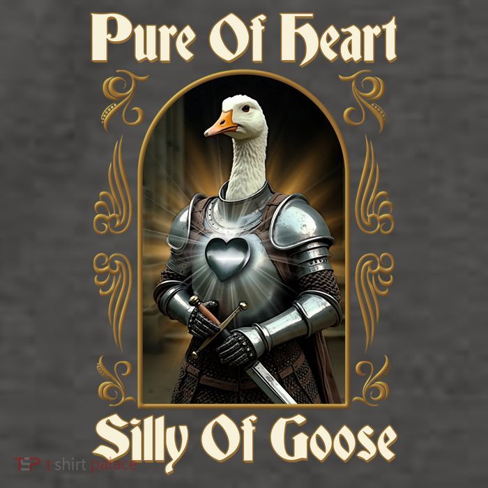 Funny Pure Of Heart Silly Of Goose Sir Goose In Knight Armor Vector Backpack