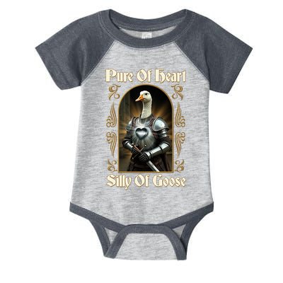 Funny Pure Of Heart Silly Of Goose Sir Goose In Knight Armor Infant Baby Jersey Bodysuit