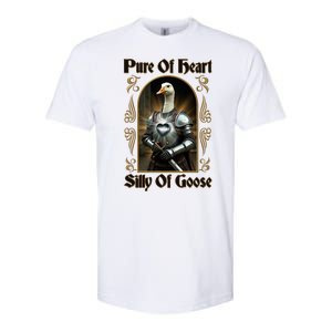 Funny Pure Of Heart Silly Of Goose Sir Goose In Knight Armor Softstyle CVC T-Shirt