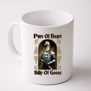 Funny Pure Of Heart Silly Of Goose Sir Goose In Knight Armor Coffee Mug