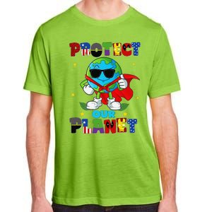 Funny Protect Our Planet Cute Earthday Teacher Cute Adult ChromaSoft Performance T-Shirt