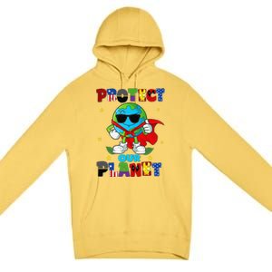 Funny Protect Our Planet Cute Earthday Teacher Cute Premium Pullover Hoodie