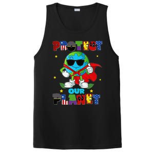 Funny Protect Our Planet Cute Earthday Teacher Cute PosiCharge Competitor Tank