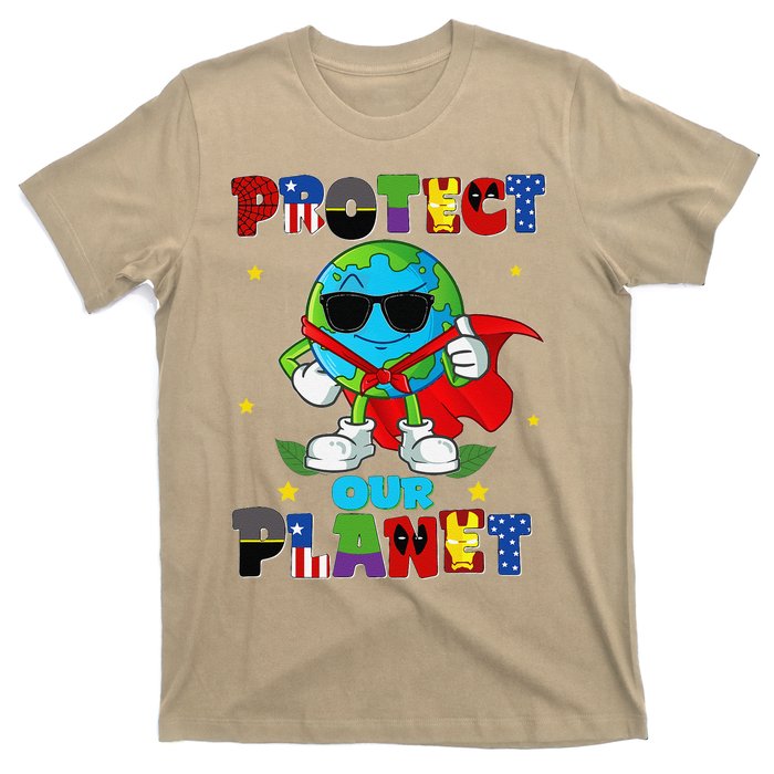 Funny Protect Our Planet Cute Earthday Teacher Cute T-Shirt