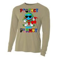 Funny Protect Our Planet Cute Earthday Teacher Cute Cooling Performance Long Sleeve Crew