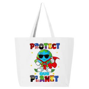 Funny Protect Our Planet Cute Earthday Teacher Cute 25L Jumbo Tote