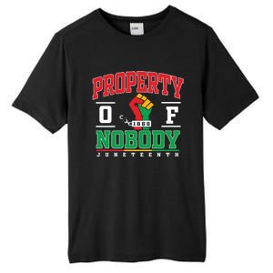 Freedom Property Of Nobody Juneteenth Black History 1865 Tall Fusion ChromaSoft Performance T-Shirt