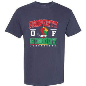 Freedom Property Of Nobody Juneteenth Black History 1865 Garment-Dyed Heavyweight T-Shirt