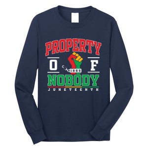 Freedom Property Of Nobody Juneteenth Black History 1865 Long Sleeve Shirt