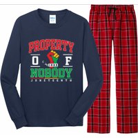 Freedom Property Of Nobody Juneteenth Black History 1865 Long Sleeve Pajama Set