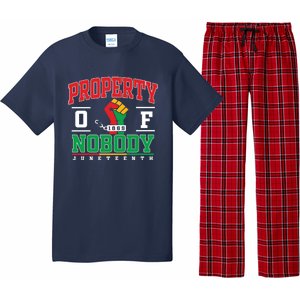 Freedom Property Of Nobody Juneteenth Black History 1865 Pajama Set