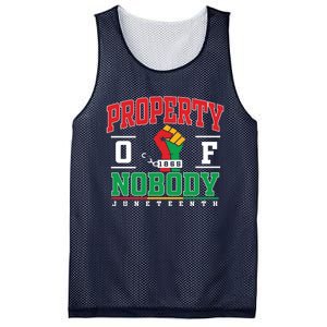 Freedom Property Of Nobody Juneteenth Black History 1865 Mesh Reversible Basketball Jersey Tank