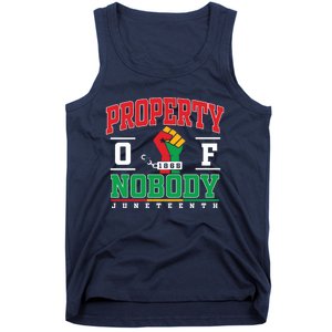 Freedom Property Of Nobody Juneteenth Black History 1865 Tank Top