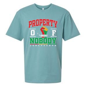 Freedom Property Of Nobody Juneteenth Black History 1865 Sueded Cloud Jersey T-Shirt