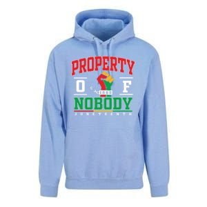 Freedom Property Of Nobody Juneteenth Black History 1865 Unisex Surf Hoodie