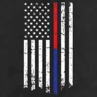 Firefighter Police Officer Red & Blue Line Flag Adult Drive Performance Visor